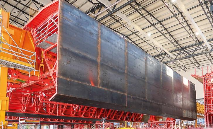 Peri, based in Germany, is supplying formwork material for the 79 standard tunnel elements, each being 217m long and weighing around 73,000 tonnes (image courtesy Peri)