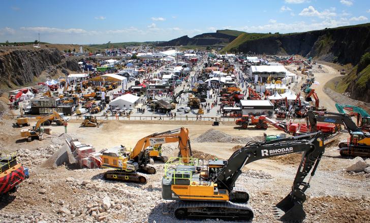 View from the Quarry Face Demonstration area showing part of Hillhead 2022