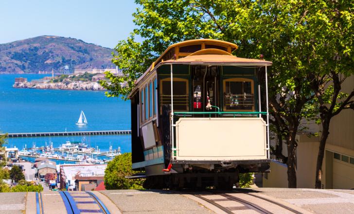 The Hyde Street cable car in San Francisco, California (image © Lunamarina/Dreamstime)