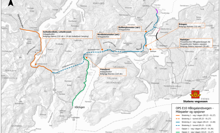 Skanska and its subcontractors began work a couple of weeks earlier than planned (image courtesy Norwegian Road Administration/Statens Vegvesen)