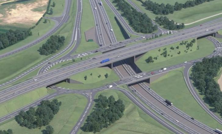 A three-tier junction at the Black Cat Roundabout will be among the junction improvements (image courtesy Skanska)