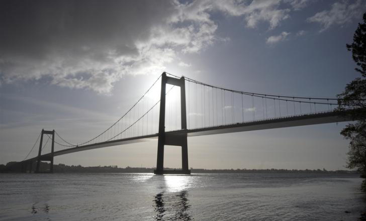 The 1.7km-long New Little Belt Bridge over the Little Belt, the strait of water between Jutland and Funen, carries the European route 20 motorway (image © Carsten Medom Madsen/Dreamstime)