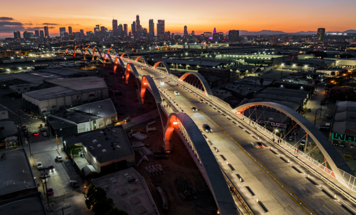 LA’s 6th Street Viaduct in brighter times (image courtesy HNTB)
