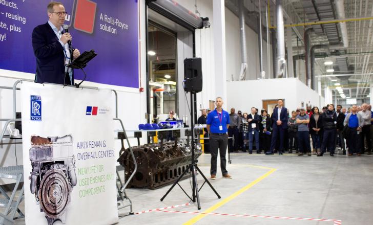 Rolls Royce Power Systems is opening a new remanufacturing facility for engines in South Carolina