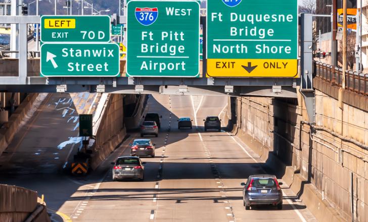 The project will include resiliency improvements to a flood-prone area known as the Bathtub segment if the I-376 Parkway East corridor in downtown Pittsburgh (image © Bill H/Dreamstime)