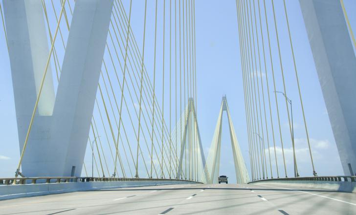 An artist’s impression of the delayed Houston Ship Canal Bridge in Texas, with its first phase now nearing completion – image courtesy of © Mike93262|Dreamstime.com