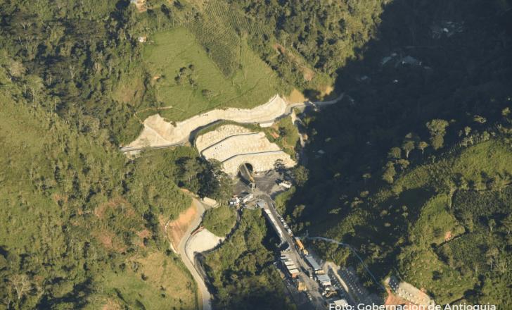 The 9.7km-long Toyo Tunnel is the longest in Colombia and running deepest at 900m (image courtesy Gobernacion de Antioquia/Government of Antioquia)