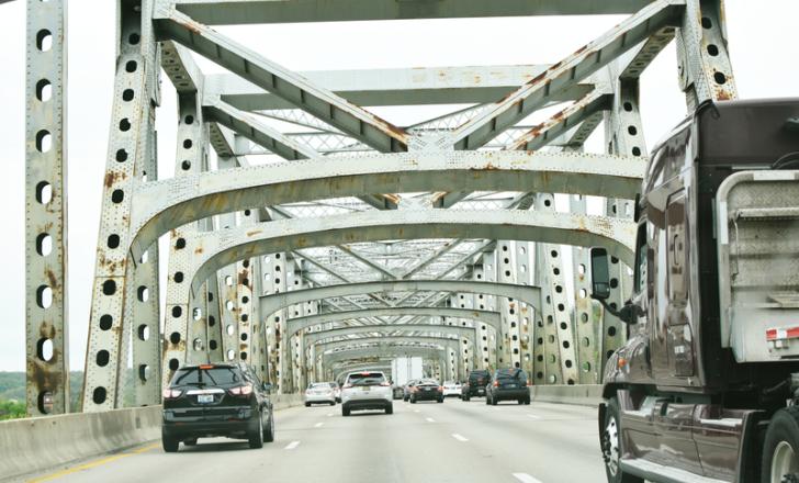 A new bridge will be built spanning the Ohio River alongside the existing Brent Spence Bridge – image courtesy of © Hannah Babiak| Dreamstime.com