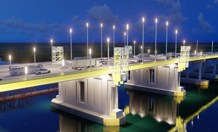 The project length is around 9.6km and includes interstate roadways, bridge approaches, I-10 frontage roads and several interchanges (image courtesy Louisiana Department of Transportation and Development) The project length is around 9.6km and includes interstate roadways, bridge approaches, I-10 frontage roads and several interchanges (image courtesy Louisiana Department of Transportation and Development)