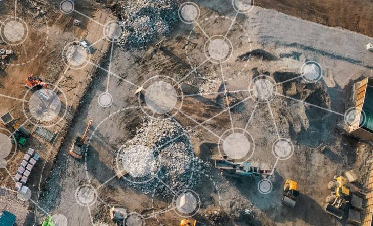 Using connected construction machines onsite could deliver productivity and environmental gains – image © courtesy of Costain