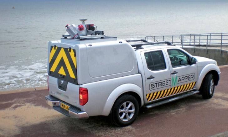 StreetMapper collects billions of highly accurate measurements StreetMapper vehicle mapping along the coast