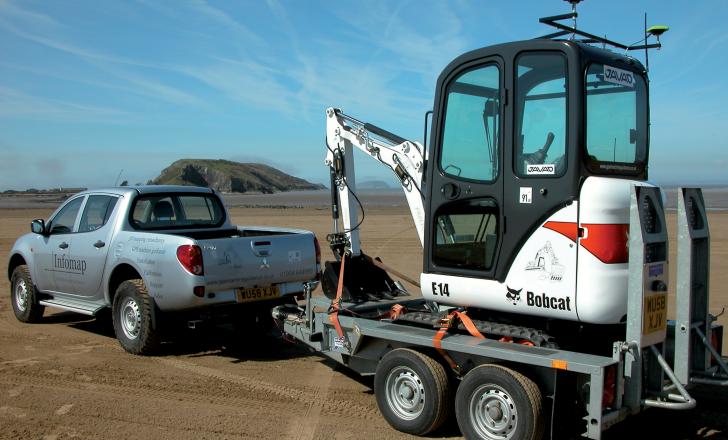 UK firm Infomap has equipped a Bobcat E14 mini-excavator with the Prolec Digimaster Pro 3D machine guidance system and the Javad GNSS guidance hardware Bobcat E14