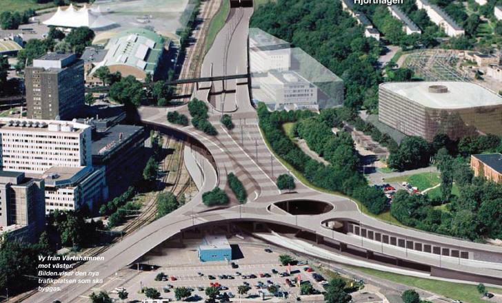 Norra Lanken in the center of Stockholm is a 16km highway and tunnel system Norra Lanken highway system Stockholm