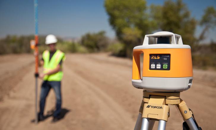2LS series includes automatic levels, interior lasers, line lasers and rotating lasers Topcon Europe Positioning Surveying kit