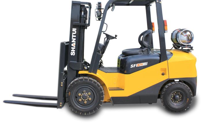 Shantui is showcasing at Intermat 2012 its latest forklift, the SF30. The company describe it as a three-tonne workhorse used mainly in interior environments Shantui SF30 forklift