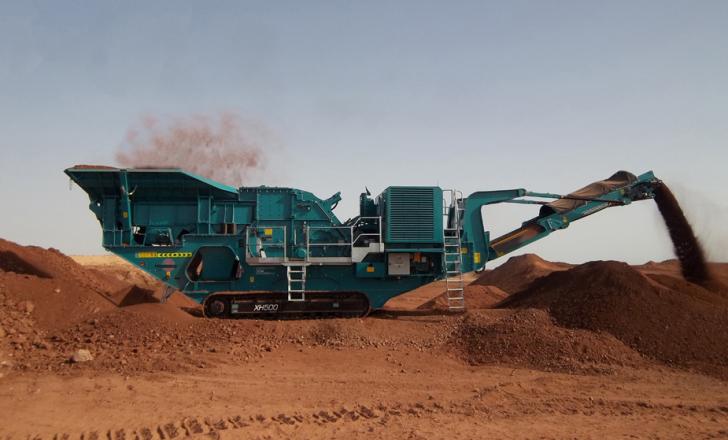 Powerscreen’s XH500 horizontal shaft impact crusher has a maximum throughput of up to 500tonnes/hour Powerscreen XH500 crusher