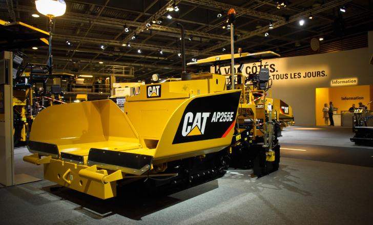 Manoeuvrability and versatility are claimed for Caterpillar’s diminutive AP255E paver Caterpillar Paving AP2255