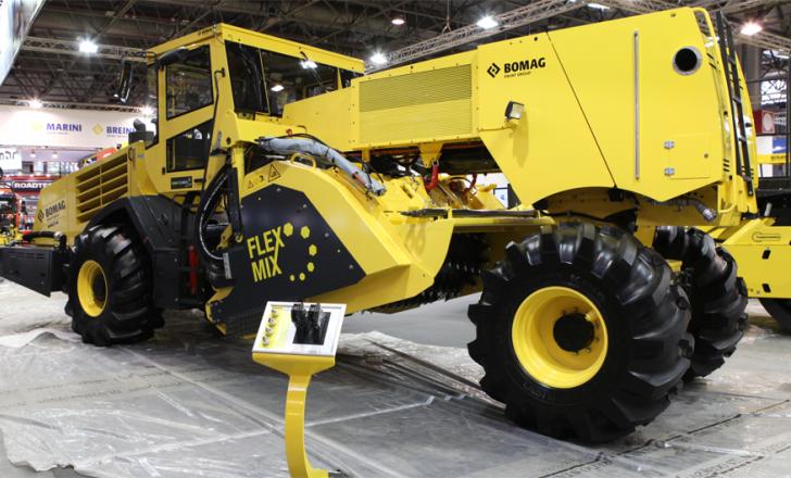 Bomag MPH 125 soil stabiliser with new Flexmix technology is being unveiled at Intermat 2012. Bomag MPH 125 soil stabiliser