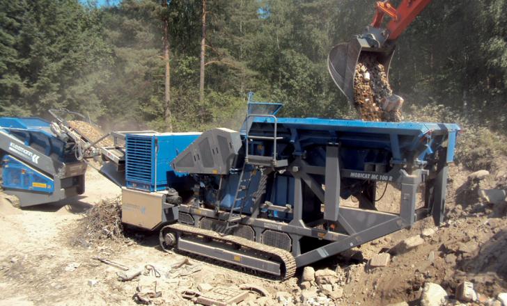 Kleemann‘s MC 100 R in recycling Kleemann‘s MC 100 R