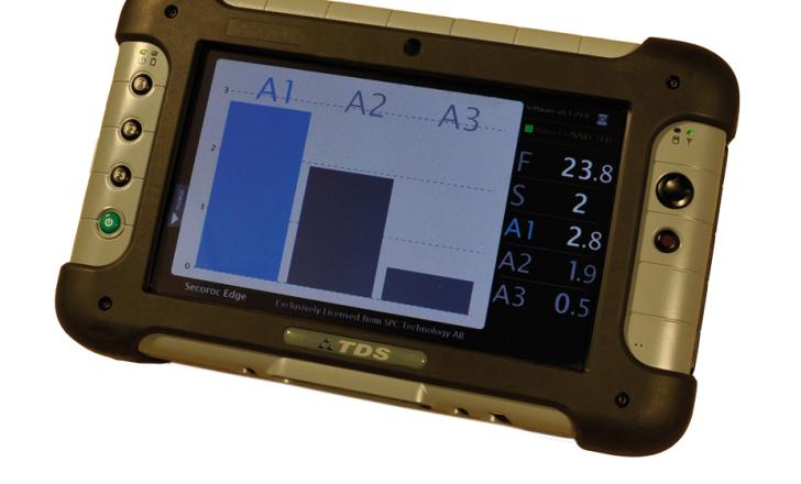 By measuring shock waves. Atlas Copco's edge Drill Monitor can boost drilling productivity Atlas Copco Edge LR
