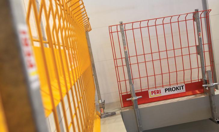 Peri launches new quickly mounted protection for open slab edges on building shells Peri PROKIT