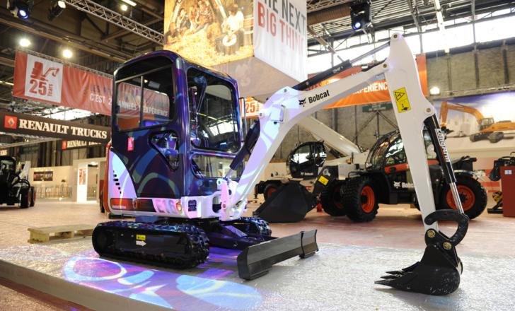 Bobcat Limited Edition E16 1.6 tonne compact excavator live at INTERMAT 2012 Bobcat E16 Limited Edition