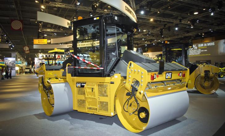 Caterpillar Paving's CD54B Asphalt Compactor LIVE at INTERMAT 2012 Caterplliar_CD54B