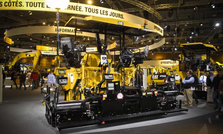 Caterpillar Paving's AP500E paver LIVE at INTERMAT 2012 Caterpillar_AP500E