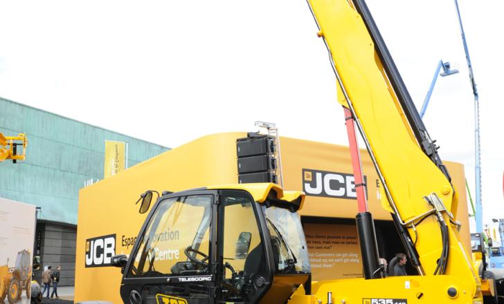 JCB 535-140 Telehandler, live at INTERMAT 2012 JCB 535-140 Telehandler, live at INTERMAT 2012