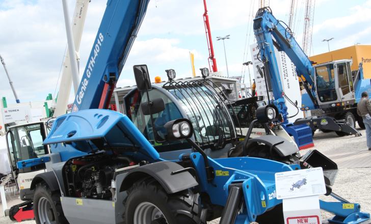 New higher reach Genie-telehandlers feature on the Terex stand Terex Genie GHT4018