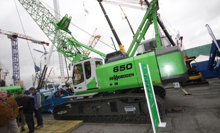 The only dragline at INTERMAT can be seen on the Sennebogen stand Sennebogen 650HD
