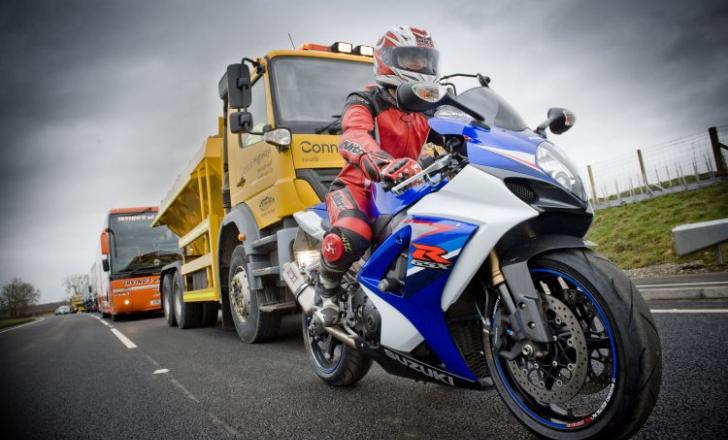 The convoy travelling along the Carlisle Northern Development Route to mark its recent official opening. The CNDR will help ease traffic congestion in Carlisle city centre and speed up journeys to Scotland. F 12 carlise northern development route