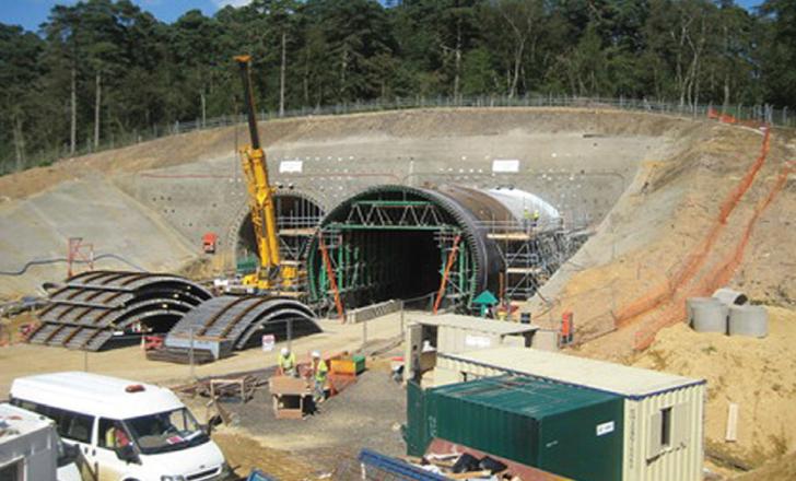 Hindhead road tunnel. Hindhead road tunnel.