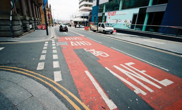 UK's vanishing white lines present road safety problem. Picture: Bauke Karel. UK's vanishing white lines present road safety problem. Picture: Bauke Karel.