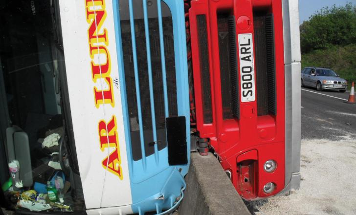 More work needs to be done to further reduce road accident levels around the world overturned bus on barrier