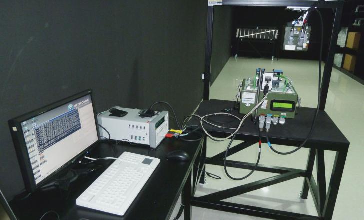 the Vitronic Calibration stand on display in Dubai the Vitronic Calibration stand on display in DubaiVitronic Calibration stand