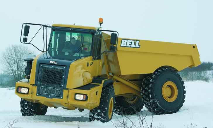 The 4x4 version of the B30D is for special applications 4x4 B30D machine from Bell