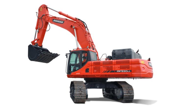 Doosan’s new DX530LC-3 heavy excavator is being unveiled at bauma Doosan’s new DX530LC-3 heavy excavator