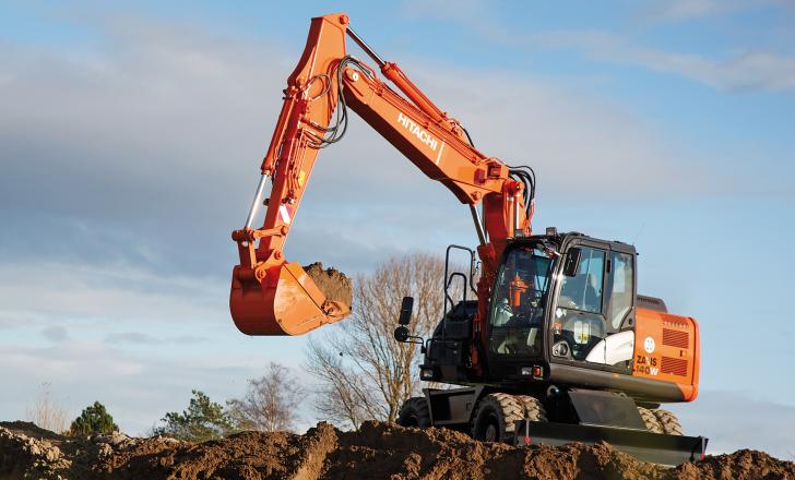HCME says its new ZX140W-5 wheeled excavator is efficient and easy to operate HCME ZX140W-5 wheeled excavator