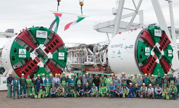 Herrenknecht TBMS ready to start work on the STEP project in Abu Dhabi Herrenknecht TBMS team