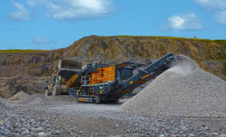 New to the Tesab range of crushing and screening equipment is the 1200TC tracked cone crusher Tesab 1200TC tracked cone crusher