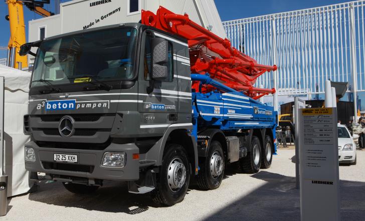 Branding the Waitzinger concrete pumps post-acquisition is the first step towards integrating them into the huge Liebherr family Bauma 2013 Daily Waitzinger Liugong Intergrate pumps
