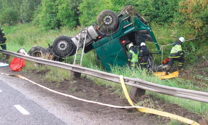 Volvo's study found many truck accidents were caused by the driver not paying attention or misjudging their speed. accidents caused by the drivers