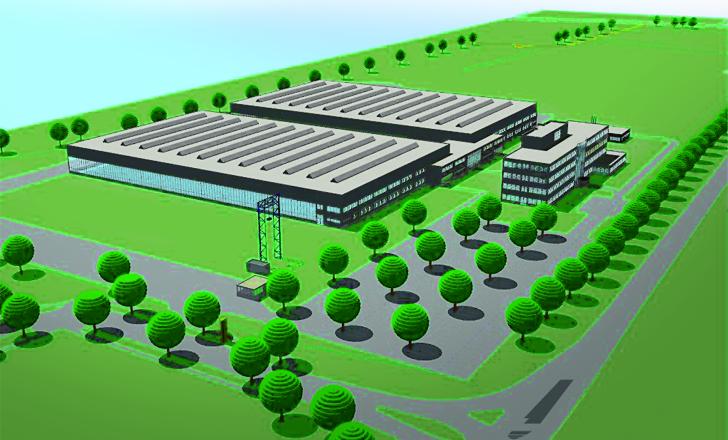 Artist’s impression of Liebherr’s under construction components development and manufacturing plant in Biberach an der Riss, southern Germany Artist’s impression of Liebherr’