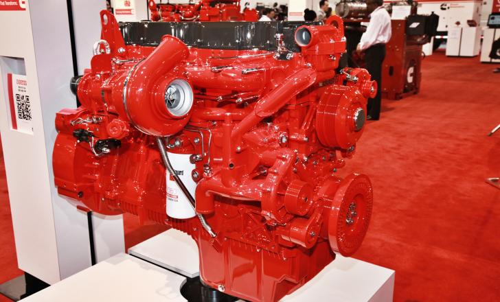 Cummins engines are on display in over 180 machine at Conexpo Cummins QSG12 Engine