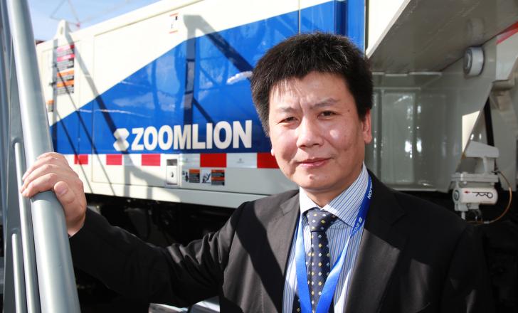 Patrick Hei, head of Zoomlion’s concrete machinery, said the firm’s acquisition of M-TEC creates growth opportunities for dry-mix mortar equipment in Asia Patrick Hei, head of Zoomlion