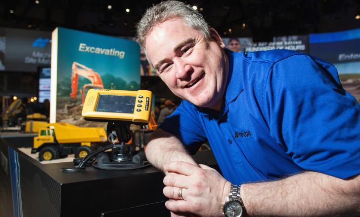The HT-30 features a small, portable GPS-enabled control box that mounts into the truck cab. Topcon HT-30