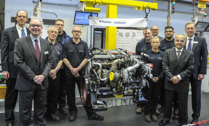 Engine manufacturer Perkins has celebrated the production of the 20,000,000 engine to roll off its production line Perkins 20 millionth engine celebration